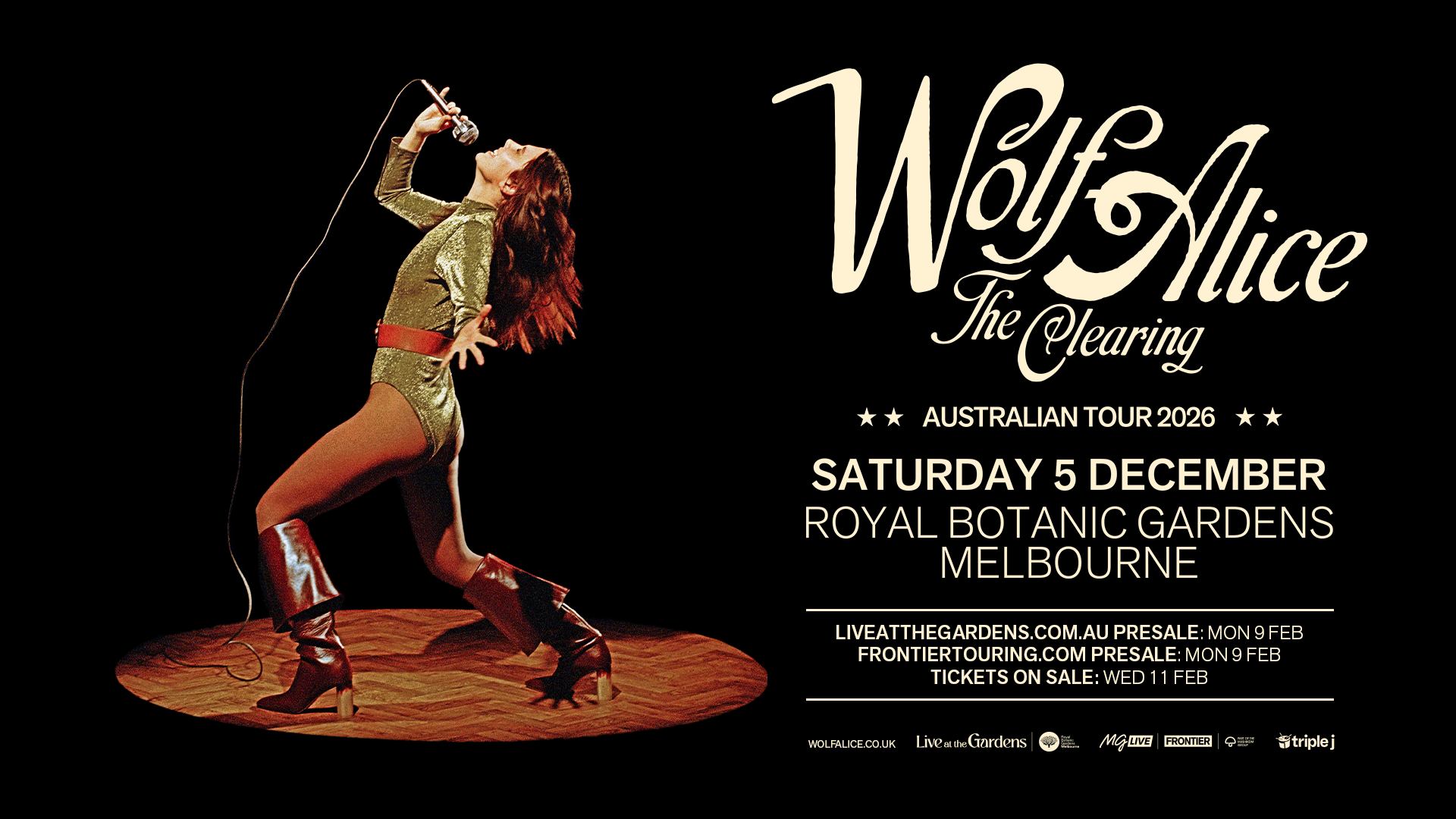 Event Poster for Live At The Gardens – Wolf Alice | Melbourne | EventsontheHorizon.com