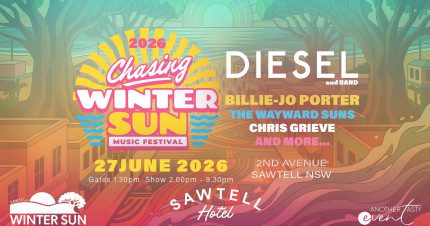 Event Card poster for Chasing Winter Sun Music Festival | Sawtell