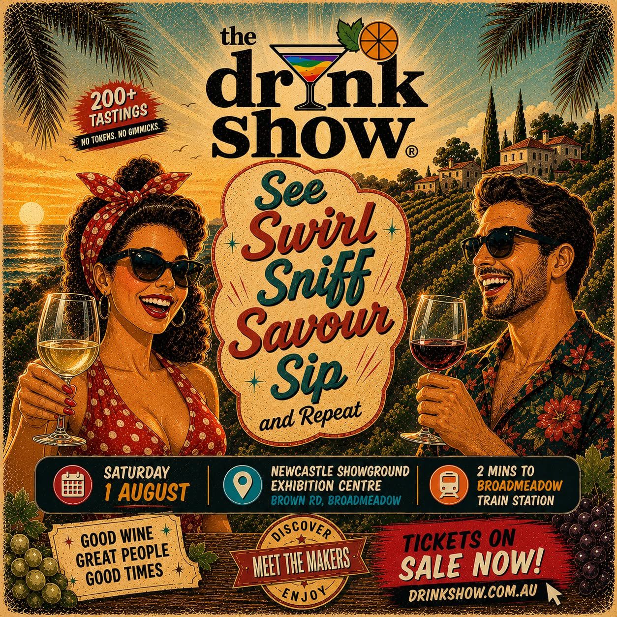 Event Poster for The Drink Show @ Newcastle Showground Exhibition Centre | EventsontheHorizon.com