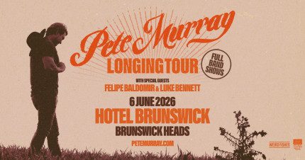 Event Card poster for Pete Murray – Longing Tour @ Hotel Brunswick