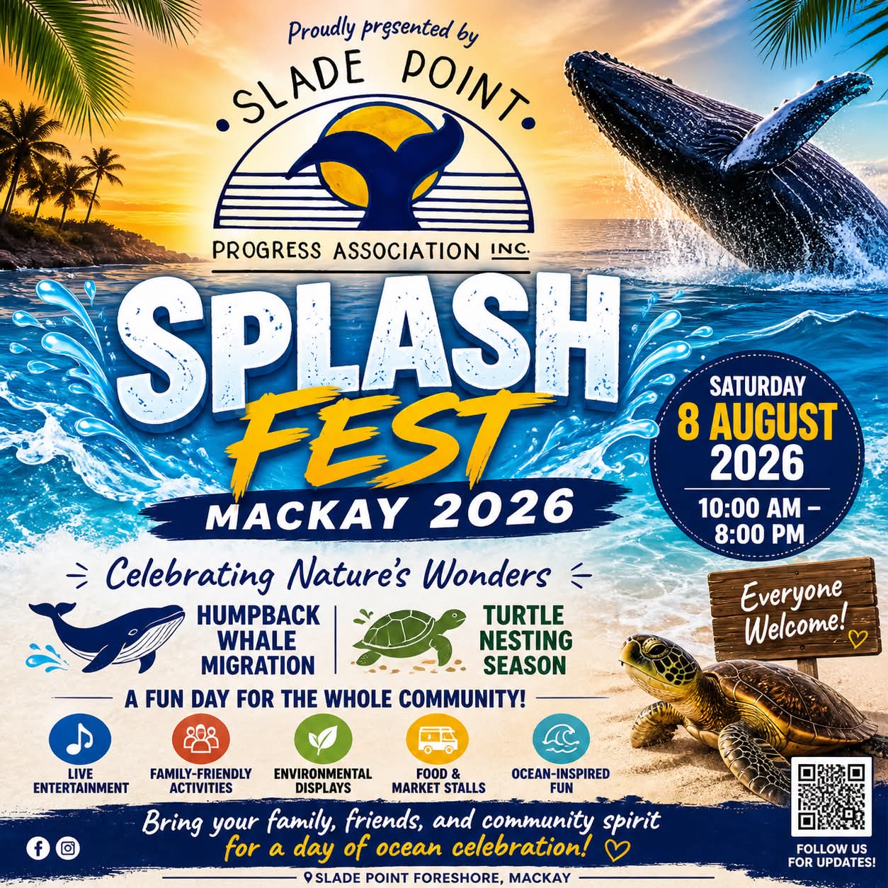 Event Poster for SplashFest Mackay 2026 | EventsontheHorizon.com