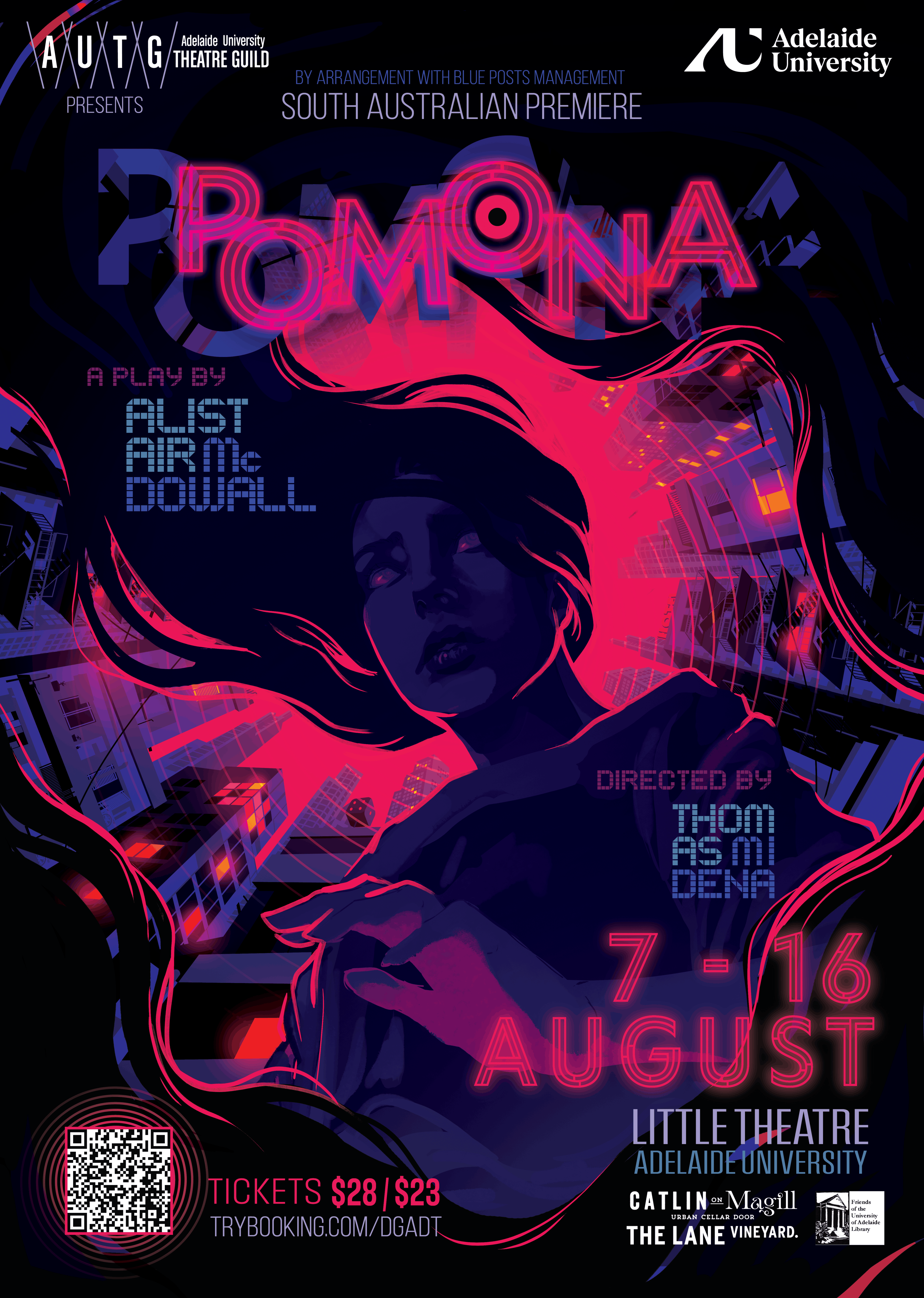 Event Poster for Pomona @ Adelaide University Theatre Guild | EventsontheHorizon.com