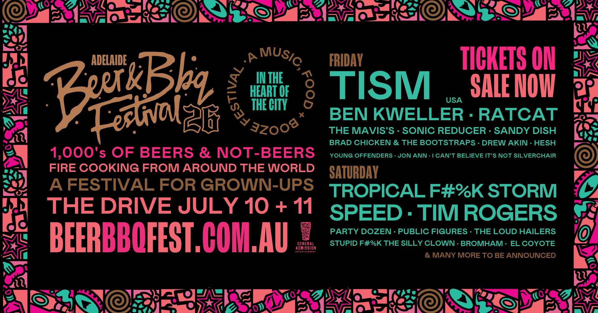 Event Poster for Adelaide Beer & BBQ Festival 2026 | EventsontheHorizon.com