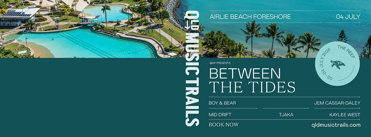 Event Poster for Between the Tides | Airlie Beach | EventsontheHorizon.com