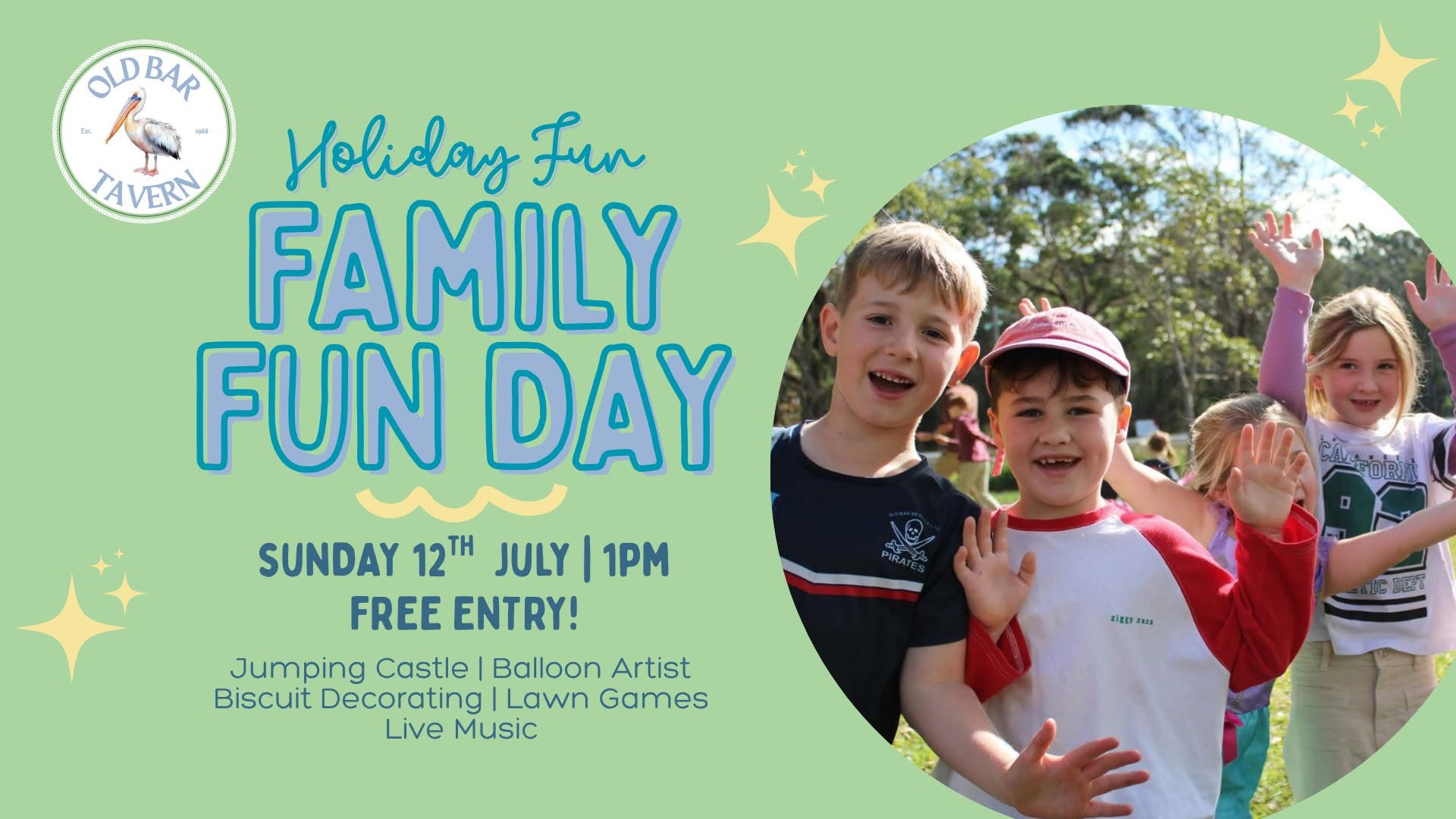 Event Poster for Family Fun Day | Old Bar | EventsontheHorizon.com