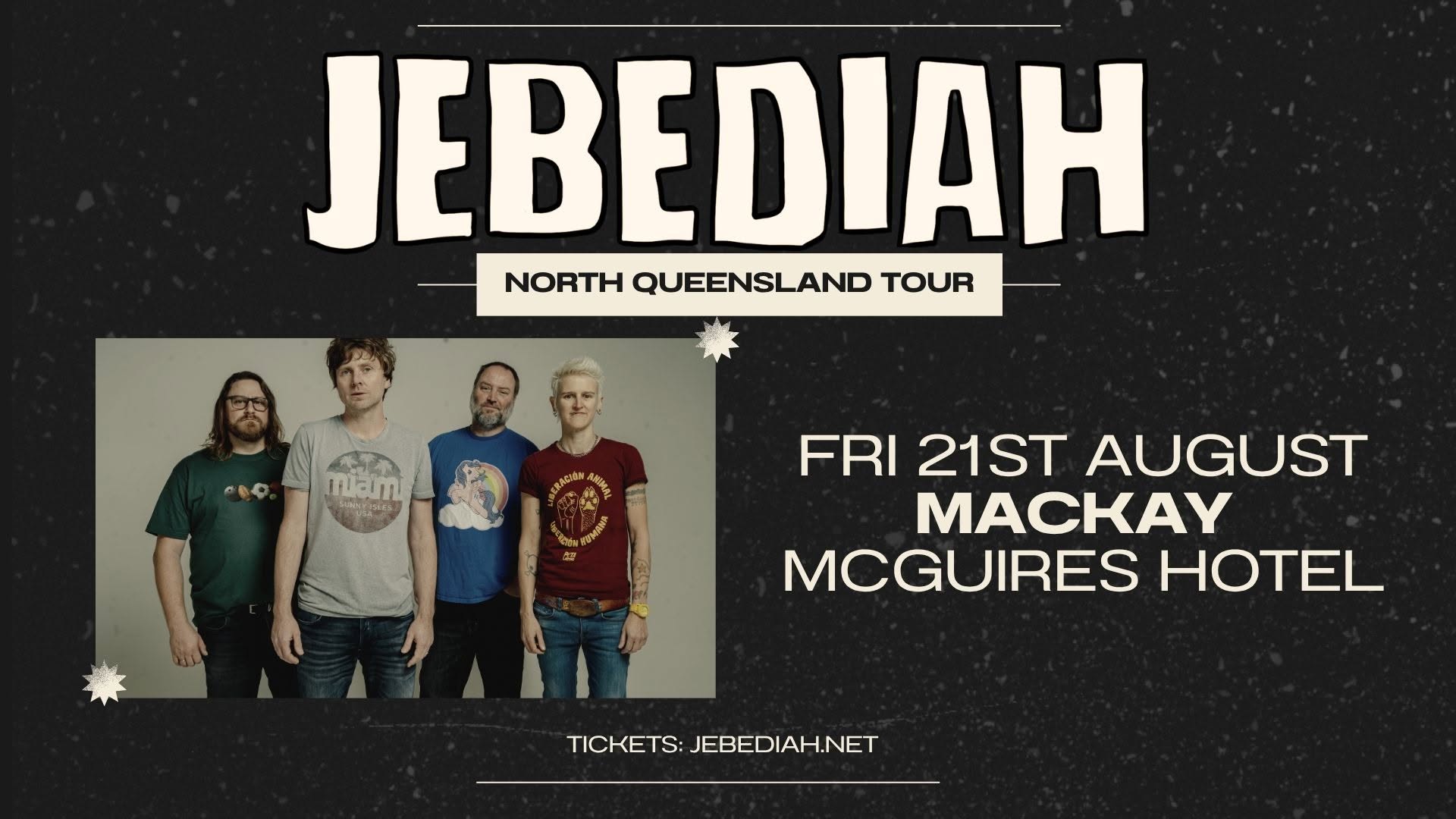 Event Poster for Jebediah – North Queensland Tour | Mackay | EventsontheHorizon.com