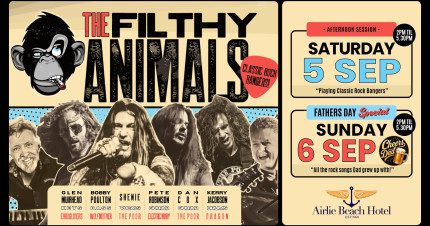 Card image for article, The Filthy Animals – Filthy As Charged Tour 2026 | Airlie Beach