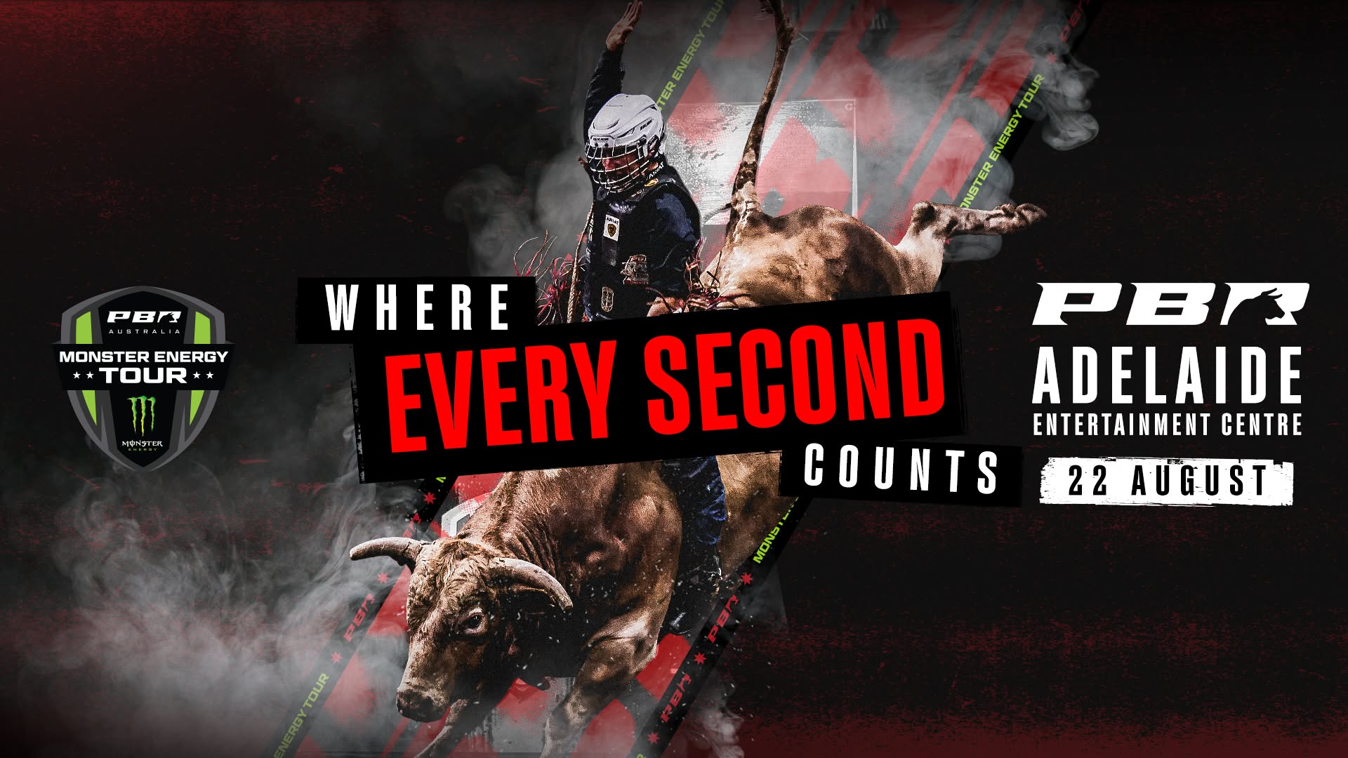 Event Poster for PBR Australia Monster Energy Tour | Adelaide | EventsontheHorizon.com
