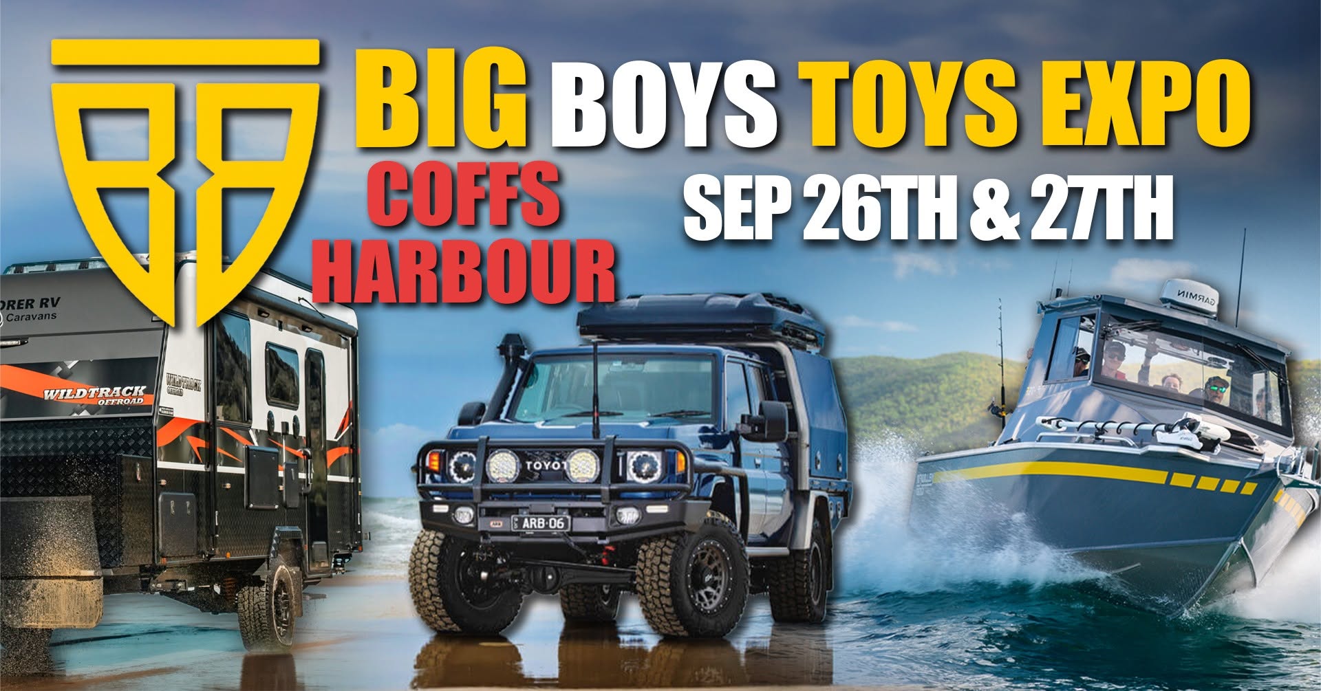 Event Poster for Coffs Harbour Big Boys Toys Expo 2026 | EventsontheHorizon.com