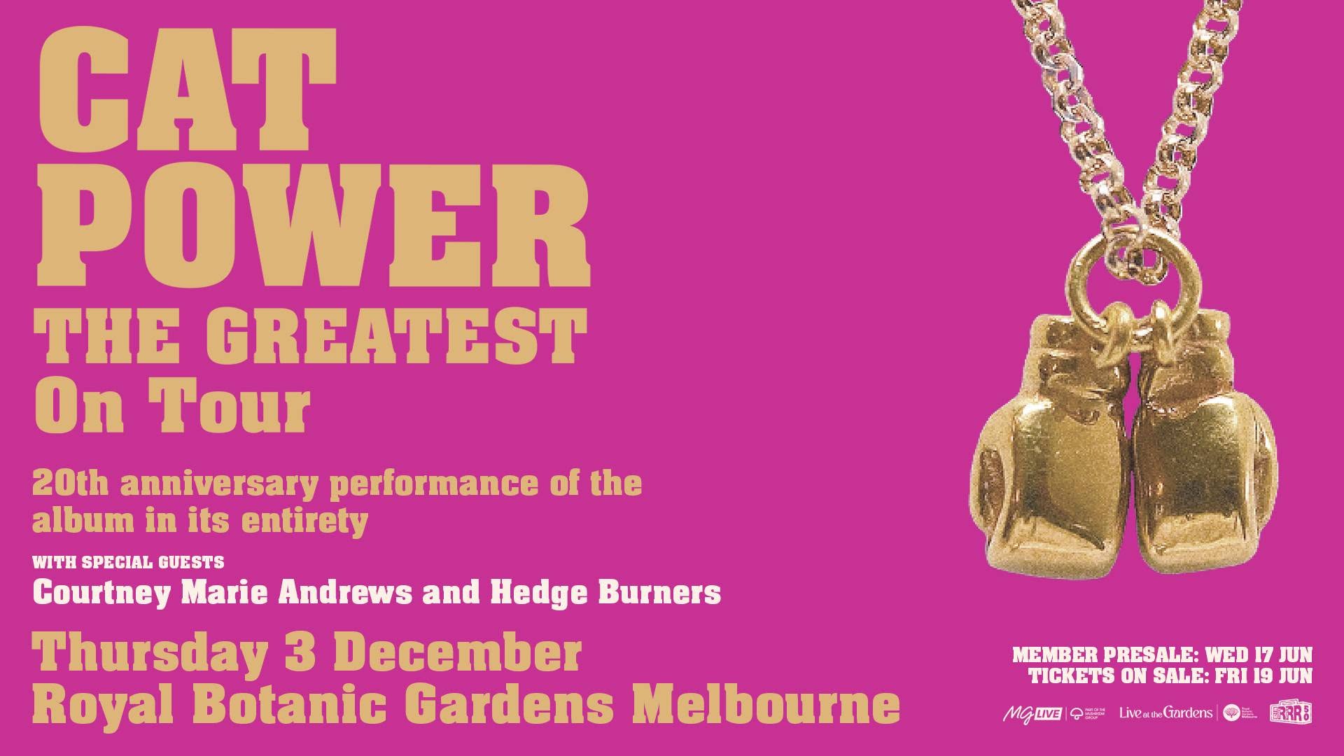 Event Poster for Live At The Gardens – Cat Power | Melbourne | EventsontheHorizon.com