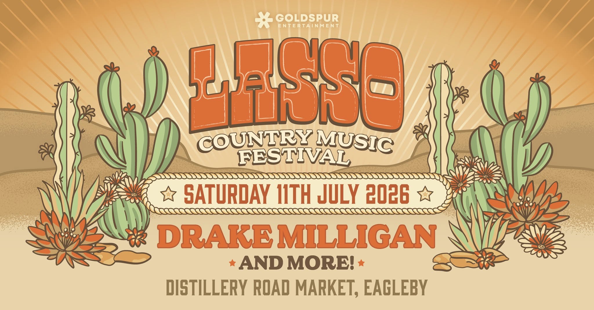 Event Poster for Lasso Country Music Festival | Eagleby | EventsontheHorizon.com