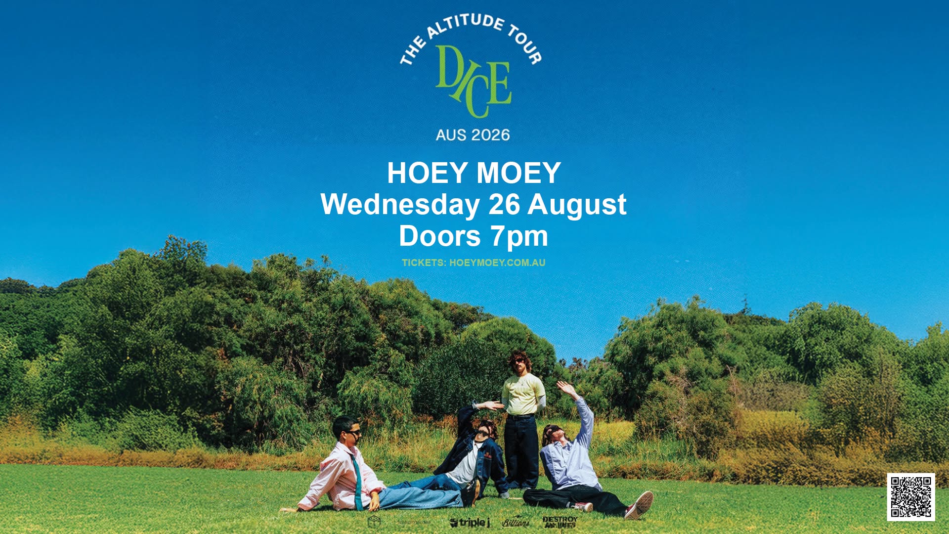 Event Poster for Dice – The Altitude Tour | Coffs Harbour | EventsontheHorizon.com