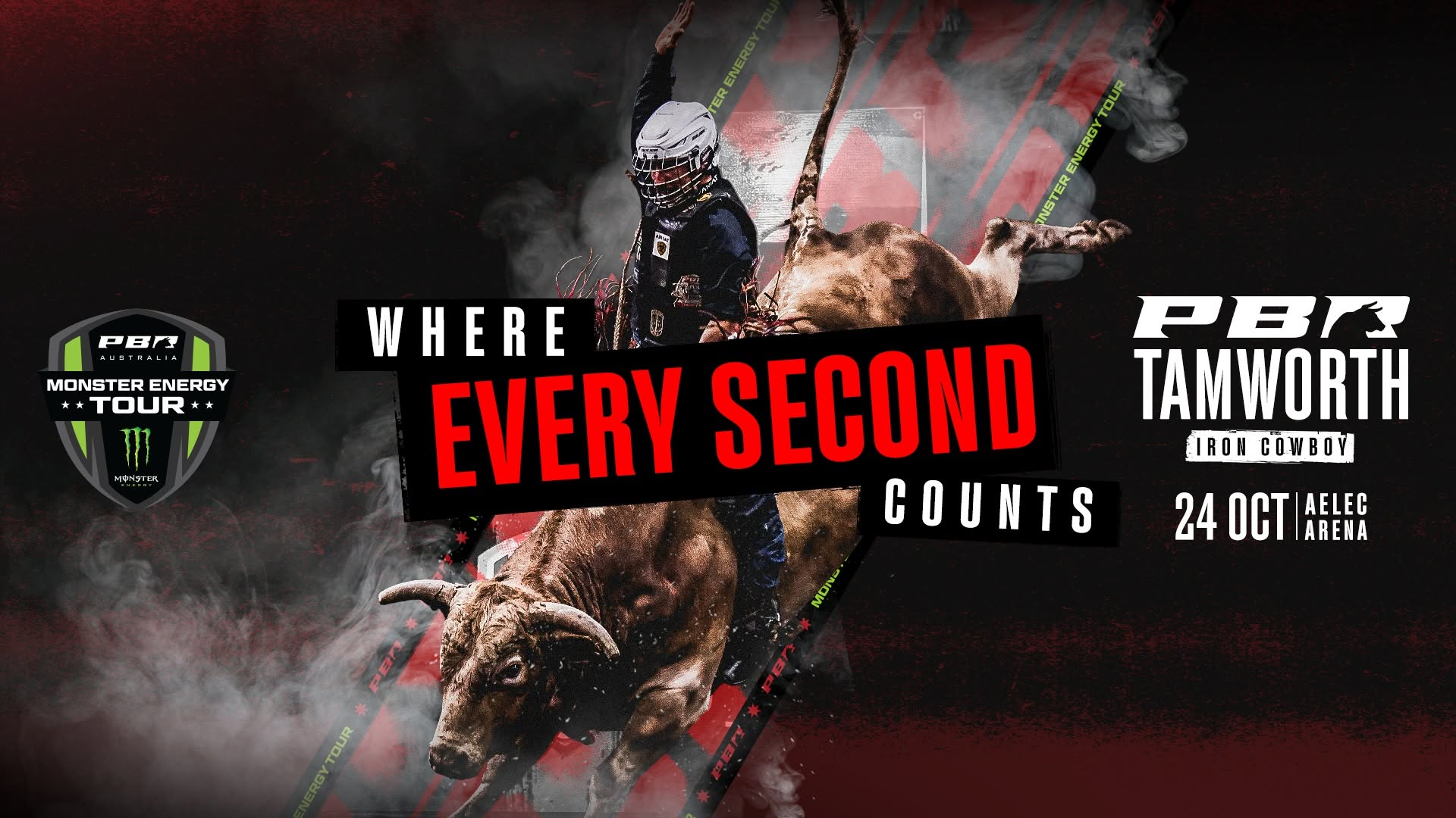 Event Poster for PBR Australia Monster Energy Tour | Tamworth | EventsontheHorizon.com