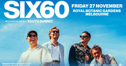 Card image for article, Live At The Gardens – Six60 | Melbourne