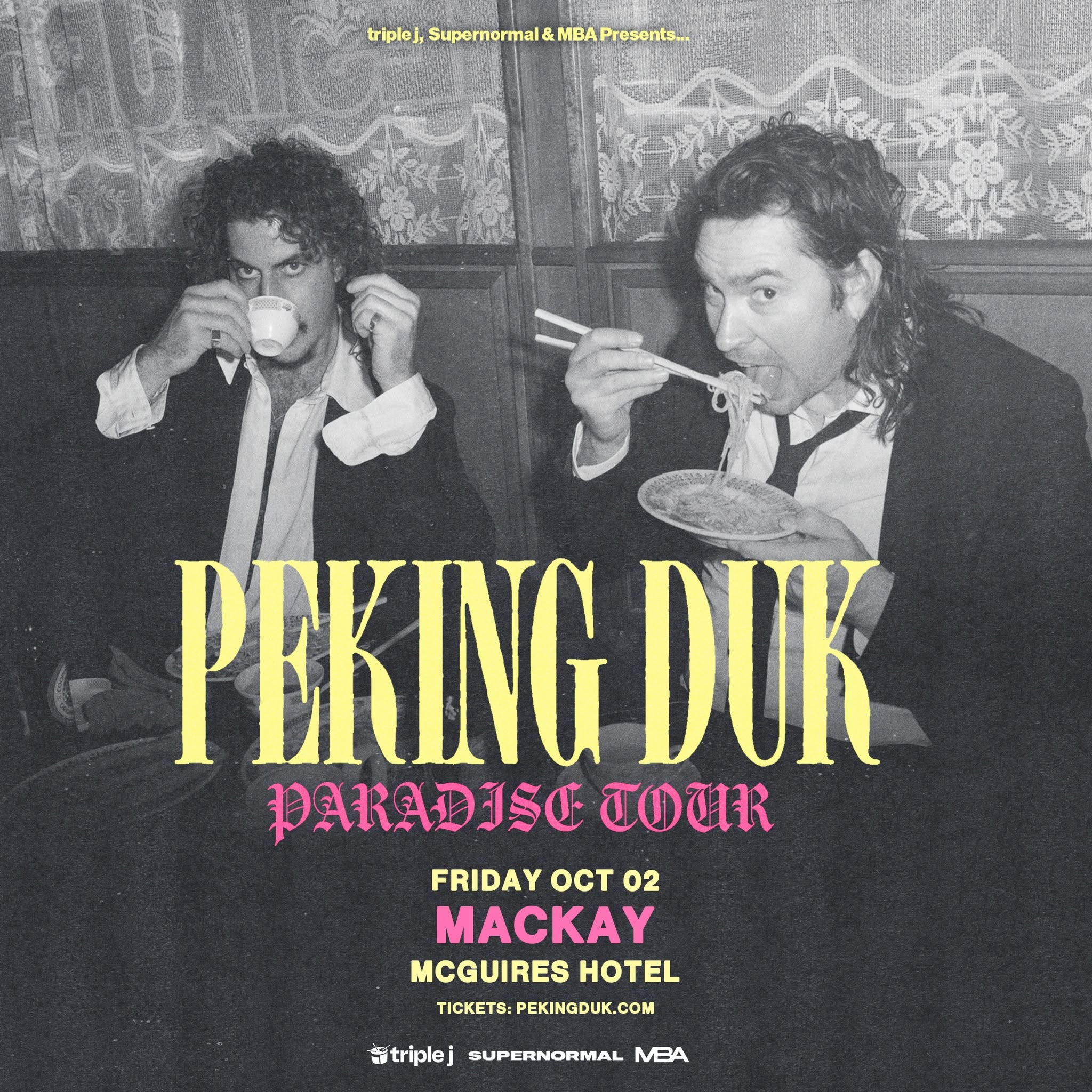 Event Poster for Peking Duk – Paradise Tour | Mackay | EventsontheHorizon.com