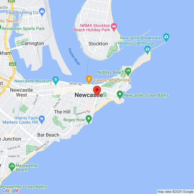 Map of event location, Friday Night Feast | Newcastle | EventsontheHorizon.com