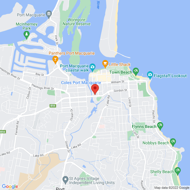 Map of event location, Katchafire – Australia Tour 2022 | Port Macquarie | EventsontheHorizon.com