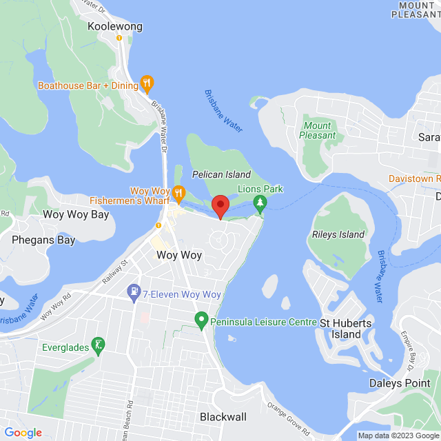 Map of event location, Woy Woy Waterfront Markets | EventsontheHorizon.com