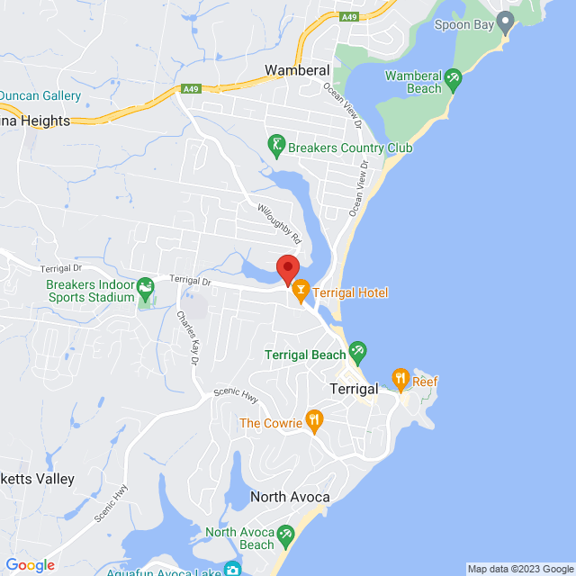 Map of event location, Terrigal Wamberal Lions Club Car Boot Market | EventsontheHorizon.com