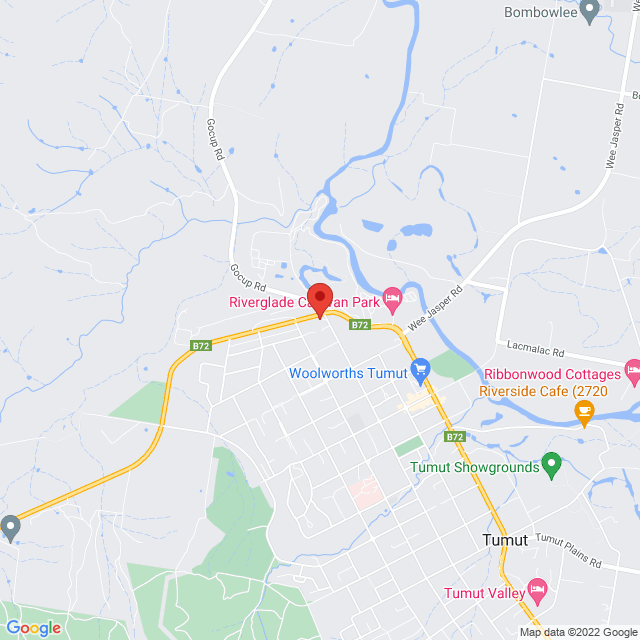 Map of event location, Kingswood (Live) | Tumut River Brewing Co | EventsontheHorizon.com