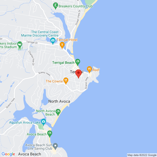Map of event location, Bowls with Kids @ Club Terrigal Bowling Club | EventsontheHorizon.com