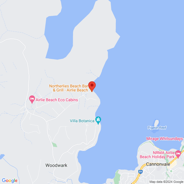 Map of event location, ANZAC Day @ Northerlies | Airlie Beach | EventsontheHorizon.com