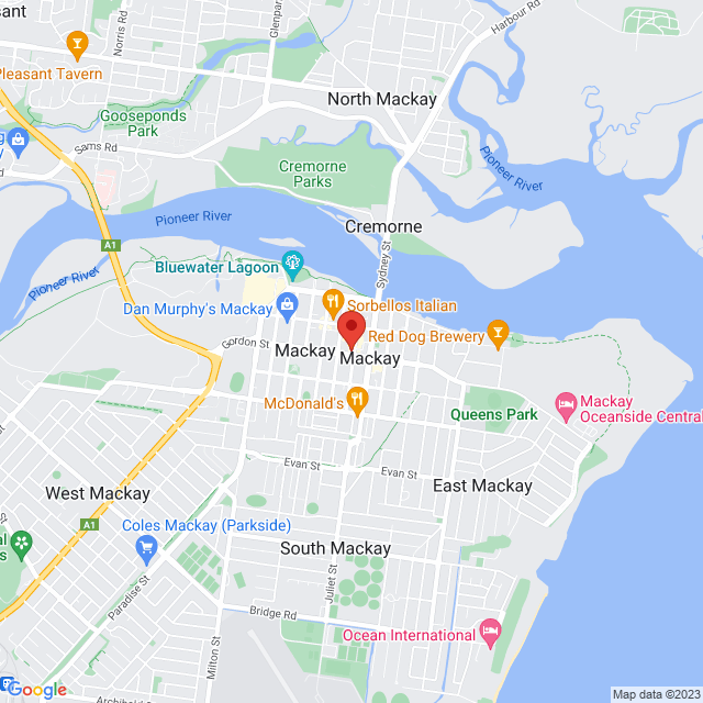 Map of event location, Whiskey + Dinner @ Bar 94 Mackay | EventsontheHorizon.com