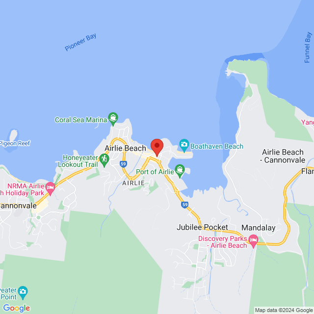 Map of event location, Melbourne Cup – Tropicana Party | Airlie Beach Hotel | EventsontheHorizon.com