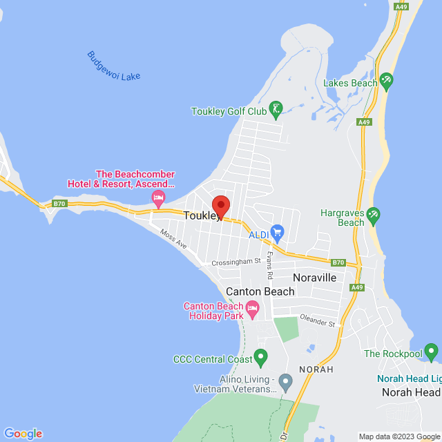 Map of event location, Melbourne Cup Day 2023 @ The Ary Toukley | EventsontheHorizon.com