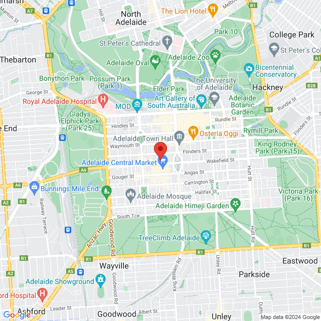 Map of event location, Music of the Night | Adelaide | EventsontheHorizon.com