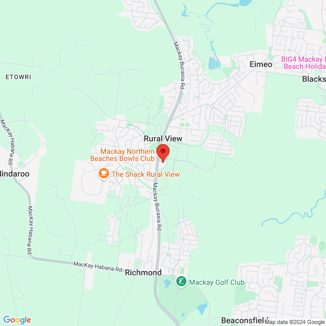 Map of event location, Bingo @ Mackay Northern Beaches Bowls Club | EventsontheHorizon.com