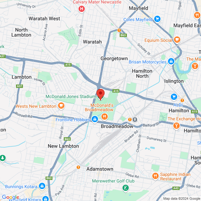 Map of event location, Nitro Circus – Off the Rails – World Tour | Newcastle | EventsontheHorizon.com