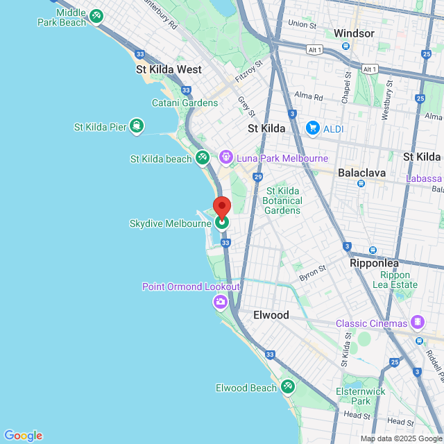Map of event location, St Kilda Festival 2025 | EventsontheHorizon.com