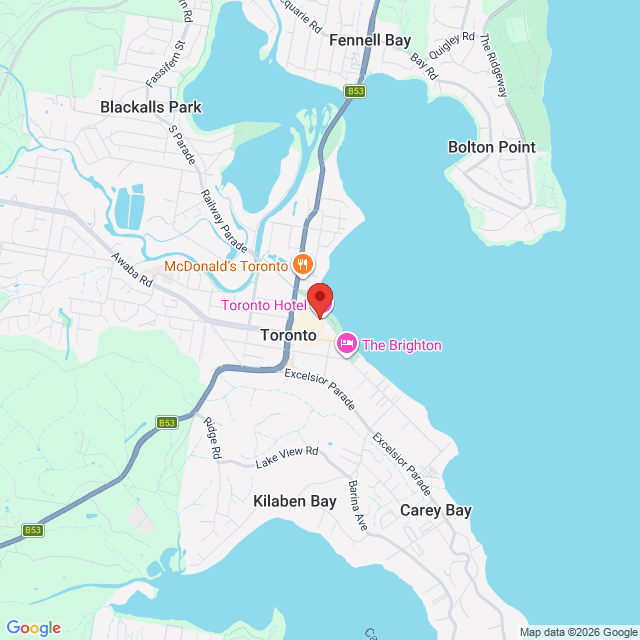 Map of event location, Sunset Sounds – Live On The Lake @ Toronto Hotel | EventsontheHorizon.com
