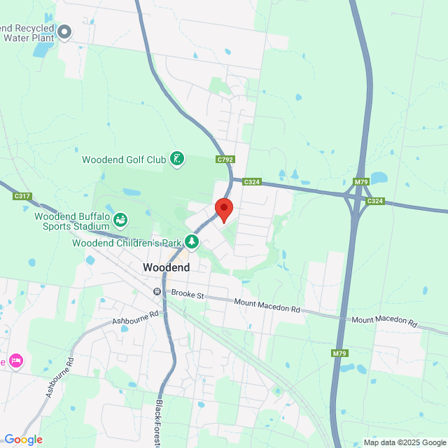 Map of event location, Woodend Artists & Makers Market | EventsontheHorizon.com