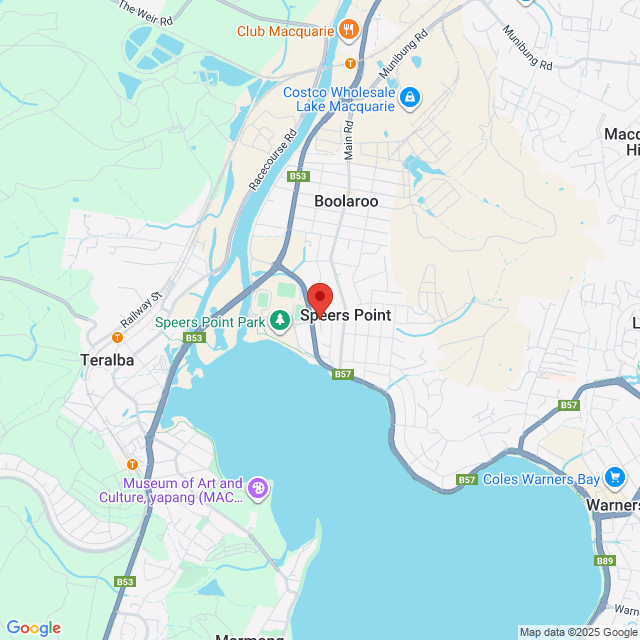 Map of event location, Red Hot Summer Tour 2026 – Paul Kelly | Speers Point | EventsontheHorizon.com
