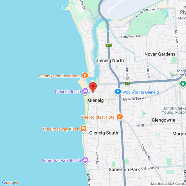Map of event location, SummerSalt presents Ocean Alley – AUS Coastal 2026 | Glenelg | EventsontheHorizon.com