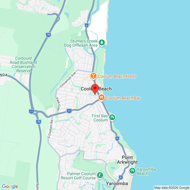 Map of event location, Sacred Space: A Journey Within | Coolum Beach | EventsontheHorizon.com