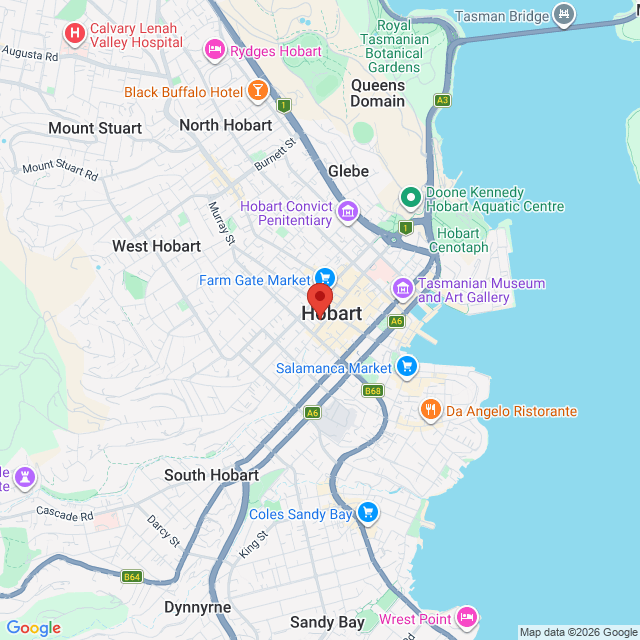 Map of event location, The Living End – I Only Trust Rock N Roll Tour | Hobart | EventsontheHorizon.com