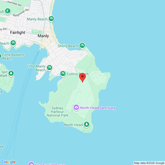 Map of event location, Night at the Barracks – Boy & Bear | Manly | EventsontheHorizon.com