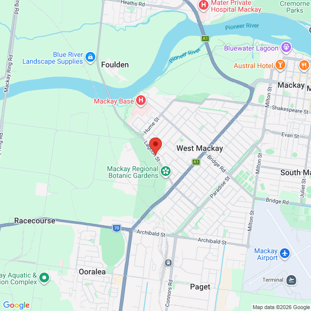 Map of event location, Rhythm & The Reef 2026 | Mackay | EventsontheHorizon.com