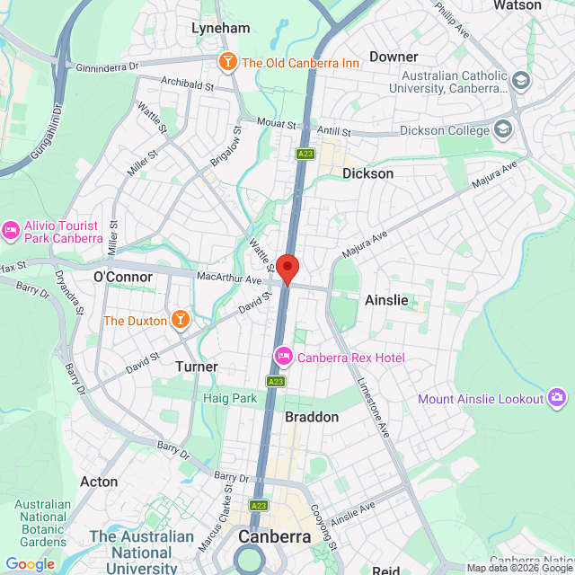 Map of event location, Geek Expo | Canberra | EventsontheHorizon.com