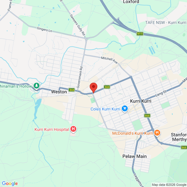Map of event location, Kurri Kurri Community Festival | EventsontheHorizon.com