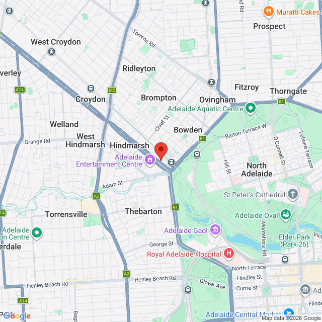 Map of event location, Kim Wilde – Closer Tour @ The Gov | Hindmarsh | EventsontheHorizon.com