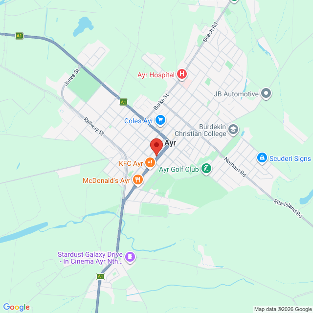 Map of event location, Kate Ceberano – Australian Made Tour | Ayr | EventsontheHorizon.com