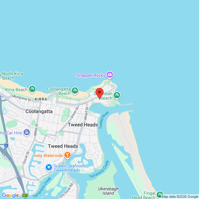 Map of event location, Rolling Sets Festival 2026 | Tweed Heads | EventsontheHorizon.com