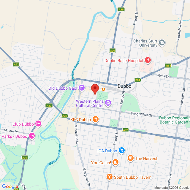 Map of event location, Melbourne International Comedy Festival Roadshow | Dubbo | EventsontheHorizon.com