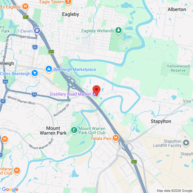 Map of event location, IndieFest at Distillery Road Market | Eagleby | EventsontheHorizon.com