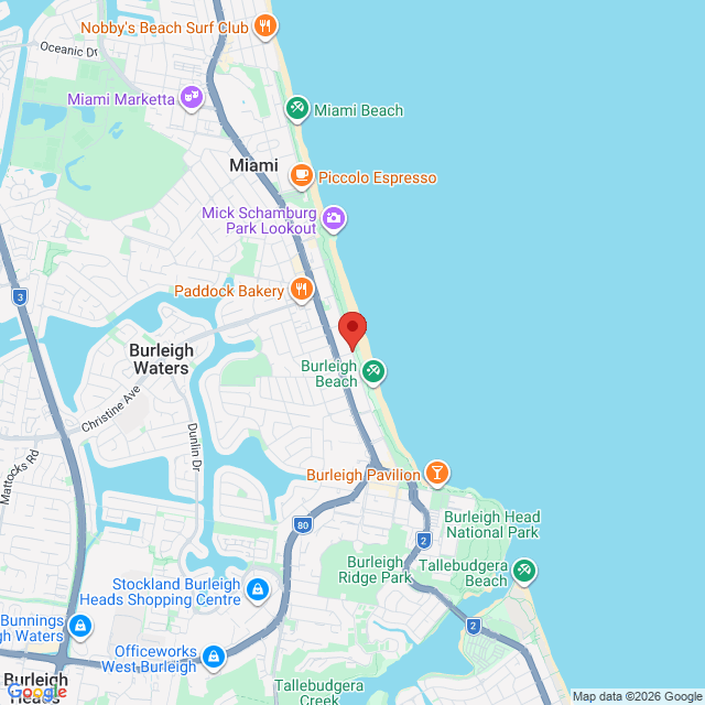 Map of event location, Pacific Airshow 2026 | Gold Coast | EventsontheHorizon.com