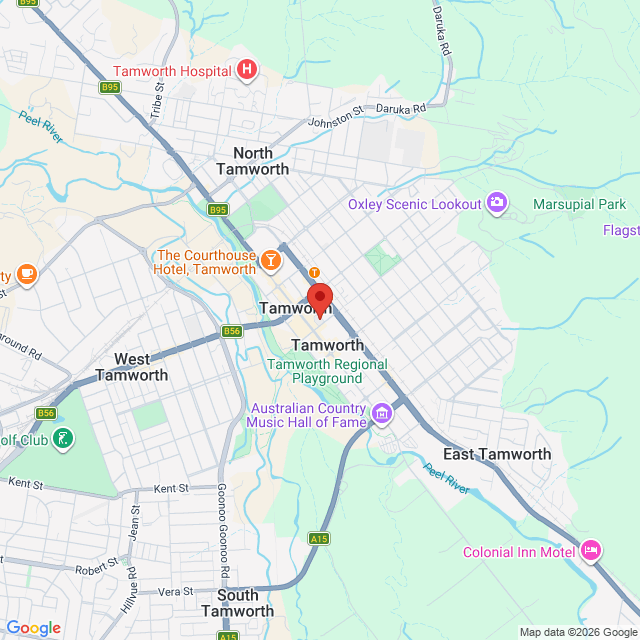 Map of event location, The Wolfe Brothers – Australian Made Tour 2026 | Tamworth | EventsontheHorizon.com